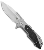 Hinderer Knives Full Track Spanto Knife Black G-10/Ti (3.75" Stonewash)