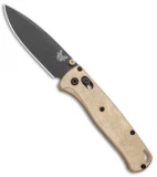 Benchmade Bugout Knife + Flytanium Brass Scales (Gray)