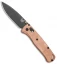 Benchmade Bugout Knife + Flytanium Copper Scales (Gray)