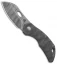 Olamic Cutlery Busker Largo Frame Lock Knife Rocky Ti (2.5" Damasteel)