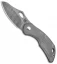 Olamic Cutlery Busker Semper Frame Lock Knife Kinetic Mist (2.5" Damasteel)