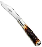 GEC #97 Northfield UN-X-LD Pocket Knife 4.6" Sambar Stag