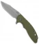 Hinderer Knives XM-18 3.5 Gen 6 Harpoon Spanto Knife OD Green G-10 (Working)