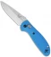 Benchmade Mini Griptilian AXIS Lock Knife Blue (2.91" Satin) 556-BLU-154CM