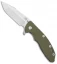 Hinderer Knives XM-18 3.5 Gen 6 Harpoon Spanto Knife OD Green G-10  (Stonewash)