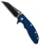Hinderer Knives XM-18 3.5 Gen 6 Fatty Wharncliffe Knife Black/Blue G-10 (SW DLC)