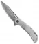 Olamic Cutlery Swish Frame Lock Knife Blasted Damasteel Inlay (3.75" Damasteel)