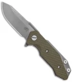 Hinderer Knives Half Track Frame Lock Knife OD Green G-10 (2.75" Working Finish)