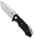 Hinderer Knives Half Track Frame Lock Knife Black G-10 (2.75" Stonewash)