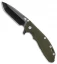 Hinderer Knives XM-24 4.0 Spanto Flipper Knife OD Green G-10 (SW Black DLC)