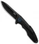 CRKT Caligo Liner Lock Flipper Knife Black Al (3.1" D2 Black) BHQ Exclusive