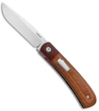 Pena Knives Custom Front Flipper Trapper Knife Natural Micarta (2.5" Satin)