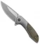 Arcform Catalyst Flipper Knife Ti/Micarta (3.5" Stonewash) TuffKnives
