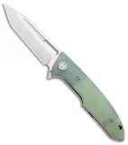 Bestech Knives Folding Liner Lock Flipper Knife Jade G-10 (3.38" Satin)