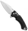 Hogue Knives X5 Spear Point Flipper Knife Black Aluminum (4" Stonewash) 34550