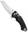 Hogue Knives X5 Wharncliffe Flipper Knife Black Aluminum (3.5" Stonewash) 34560