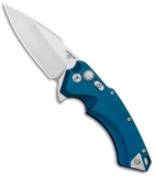 Hogue Knives X5 Flipper Knife Blue Aluminum (3.5" Stonewash) 34573