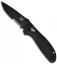 Benchmade Mini Griptilian AXIS Lock Knife Black (2.91" Black Serr) 556SBK