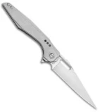Bestech Knives Malware Left-Hand Frame Lock Flipper Knife Titanium (3.88" Satin)