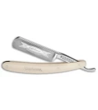 Boker Edelweiss Straight Razor White Elforyn (3.3" Satin)