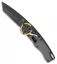 Mantis Gearhead Liner Lock Knife Stainless Steel/Brass Gear (3.4" SW Tanto)
