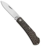 Pena Knives Custom Lockback Traditional Knife Sculpted Ti (2.88" Satin)