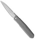 Real Steel S5 Metamorph Frame Lock Front Flipper Knife Titanium (3.5" Satin)