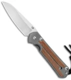 Chris Reeve Small Sebenza 21 Insingo Knife w/ Natural Micarta Inlays (2.94" SW)