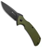 Steel Will Plague Doctor Liner Lock Knife OD Green G-10 (3.9" Black SW)  F16-33