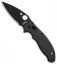 Spyderco Manix 2 Knife + Flytanium Carbon Fiber Scales (Black)