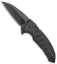 Hogue X1 Microflip Wharncliffe  Flipper Knife Matte Black (2.6" Black) 24166