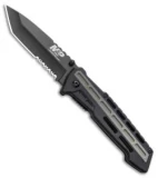 Smith and Wesson AR Overmold Liner Lock Knife Black/Green Overmold (3.5" Black)