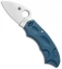 Spyderco Meerkat Sprint Run Knife Blue FRN (2" Satin V-Toku2) C64PBLE