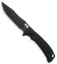 SOG Pillar Fixed Blade Knife Black Canvas Micarta (5" Black Cerakote S35VN)