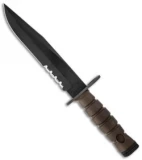 Ontario OKC3S Marine Bayonet Fixed Blade Knife (8" Black Serr) 6504