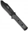 TOPS Knives Black Rhino Micarta Fixed Blade Knife (5" Black Plain) BRM-101