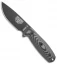 ESEE Knives ESEE-3PMB-002 Fixed Blade Knife Gray/Black G-10 (3.88" Black)