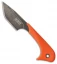 Outdoor Edge Le Duck Fixed Blade Knife Orange TPR (2.5" Black Stonewash)