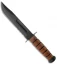 Ka-Bar Bowie USMC Full-Size Fixed Blade Knife (7" Black Serr) 02-1218