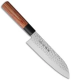Kanetsune Santoku Kitchen Knife Plywood (6.75" Hammered)  KC952