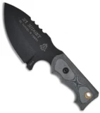 TOPS Knives M1 Midget Knife (3.75" Black Plain/Serr) M1MGT-01
