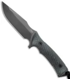 Acta Non Verba Knives M311 Spelter Fixed Blade Knife Black Micarta (4.75" DLC)