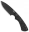 CRKT Siwi Drop Point Fixed Blade Knife Black G-10 (3.34" Black) 2082