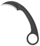 Bastinelli PiKa Picoeur Karambit Fixed Blade Neck Knife (1" Black)