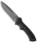 Schrade SCHF31 Drop Point Fixed Blade Knife Black TPE (4.5" Gray)