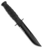 Ka-Bar Short Fighting/Utility Knife w/ Leather Sheath (5.25" Serr) 1257