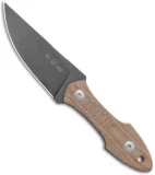 GiantMouse Vox/Anso GMF3 Natural Micarta Fixed Blade Knife ( 3.25" PVD )