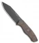 TOPS Knives Trail Seeker Fixed Blade Knife Green Canvas Micarta (4.5" black)