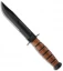 Ka-Bar Short USMC Fighting/Utility Knife Leather Sheath (5.25" Black Serr) 1252
