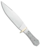 Tallen Coffin Bowie Fixed Blade Knife Blank (7.5" Satin)